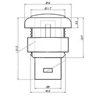 SIGNALNA SIJALICA METALNA SA NAVOJEM FI12