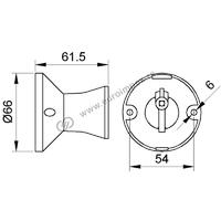 GRLO BAKELITNO E27 ZIDNO RAVNO 120L Nopal lux