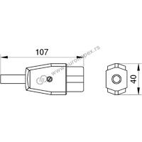 GERETA - DVOPOLNA PRENOSNA PRIKLJUCNICA-NATIKAC SA UZEM. 259I NOPAL