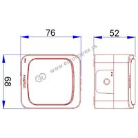 JEDNOPOLNA SKLOPKA OG LUX 3611 NOPAL bela
