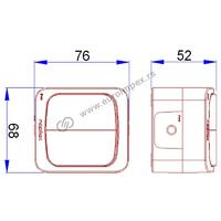 SKLOPKA SERIJSKA OG LUX 3612 NOPAL bela