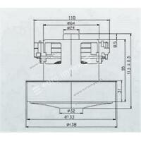 MOTOR ZA USISIVAC 1400W fi=134mm, h=112mm VAC020UN CG04 SAMSUNG