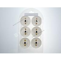 SET BAKELITNIH DUGMADI ZA ŠTEDNJAK ARTHUR MARTIN KRATKI VRAT BELI (6 kom) DS009