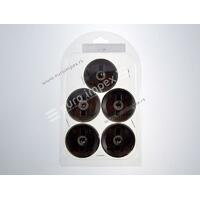 SET BAKELITNIH DUGMADI ZA ŠTEDNJAK SLOBODA CRNO-BRAON (5 kom) DS015