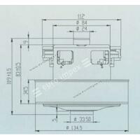 MOTOR ZA USISIVAC 1400W CG14 VAC031UN SA RUBOM fi=135mm h=105mm