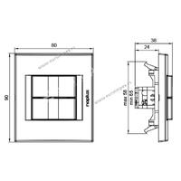 831211.2 Serijska sklopka 10AX 250V~Signal BELA Nopal Lux Primera