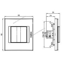 831311.2 Naizmenična sklopka 10AX 250V~ Signal BELA Nopal Lux Primera