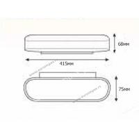 LED zidna svetiljka 12W 4000K 950lm BELA 029-003-0012 BELEN-12
