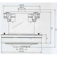 MOTOR ZA USISIVAC 1800W fi=130mm, h=125mm CG22