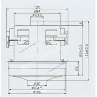 MOTOR ZA USISIVAC 1200W fi=106mm, h=105mm PTCG20 YDC10-12-VOX