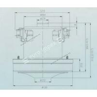 MOTOR ZA USISIVAC 1400W CG03 VAC034UN SA METALNIM PRIHVATOM