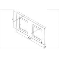 802011.2 Ram Primera Classic dvostruki horizontalni Signal beli 