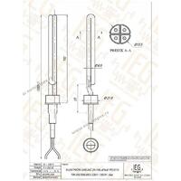 GREJAC ZA PALJENJE PELETA 350W 230V TIM SISTEM  AiSi309 fi6,5MM silikonska žica 1,5 l=300mm IEGPEL009