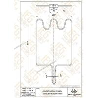 GREJAC ZA EL.ŠTEDNJAK 1100W NT GORENJE Aisi 316L fi 6,5mm  IEGS055