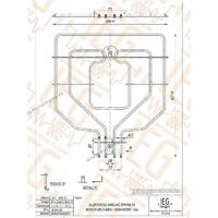 GREJAC ZA EL. STEDNJAK BOSCH 2000+800W 400V IEGS142