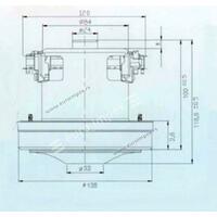 MOTOR ZA USISIVAC 1600W HWX-HD-1 CG014 VAC043UN 118mm