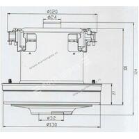 MOTOR ZA USISIVAC 1600W CG22 fi=130mm, h=124mm/Elegant/