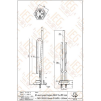 GREJAC ZA BOJLER 2000W R6/4 Cu fi8,1mm SONDA fi10/fi9  l=290mm IEGB353