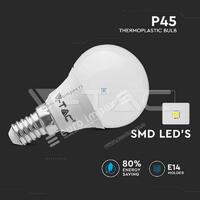 LED SIJALICA 5,5W E14 2700K 470lm P45 MALI BALON VT42501 V-TAC