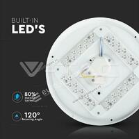 LED PLAFONJERA 12W OKRUGLA 3U1 3 boje svetla ZVEZDANO NEBO 720lm IP20 PVC VT7602 V-TAC