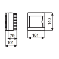 EP-6N RAZVODNA TABLA 6 OSIGURACA NAZIDNA EP220176 Eraplast