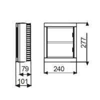 EP-16N RAZVODNA TABLA 16 OSIGURACA NAZIDNA EP220185 Eraplast