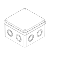 RAZVODNA KUTIJA OG 110x110x74mm ABS SIVA EP320305 Eraplast