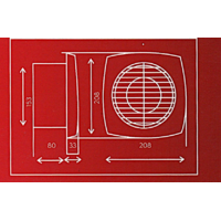 ASPIRATOR- VENTILATOR ZA KUPATILO fi150mm SLIM EP620210 Eraplast
