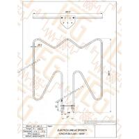 GREJAC ZA EL. ŠTEDNJAK 1550W Rade Koncar IEGS010  S153.1