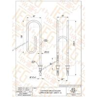 GREJAC ZA BOJLER USPRAVNI 2KW fi6,5 Cu IEGB001 B156.2