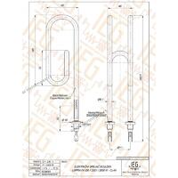 GREJAC ZA BOJLER 2kW USPRAVNI fi 8.1 Zn IEGB009 B156.4