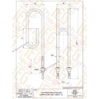 GREJAC ZA BOJLER 2kW USPRAVNI 8,1 Cu IEGB005 B156.5 