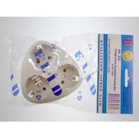 PRIKLJUČNICA ZIDNA TROGNEZDNA 3X220V 232 ELID