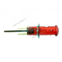 SIGNALNA SIJALICA SA NATICNIM KONTAKTOM fi9mm CRVENA