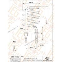 GREJAČ BOJLERA 2kW Cu fi6.5 KOSE BUKSNE IEGB149