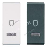 Taster za sklopku jednostruki sa indikacijom, BOJLER beli 65423.0 Aling Mode