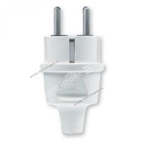 306.0 Utikač dvopolni masivni sa kontaktom za uzemljenje 16A 250V~ STANDARD BELI Aling