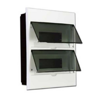 Razvodna tabla 24 za ugradnju U ZID MUT-24, za 24 modula, transparentna vrata 05.61.81 Metalka