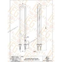 GREJAC ZA IZMENJIVAC 2000W FI8,1 NIKLOVAN IEGB128  B007.1