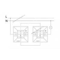 SKLOPKA NAIZMENICNA 10A/250V MIKRO 3013L NOPAL