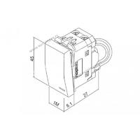 730801.2 Sklopka jednopolna 16AX 250V ˜1M oznaka BOJLER Signal BELA Nopal Lux Interio