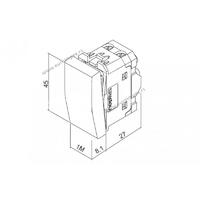 733101.2 Sklopka naizmenična 10AX 250V ~Signal BELA Nopal Lux Interio