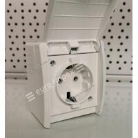 OG MONOFAZNA PRIKLJUCNICA ZA NA ZID 16A IP44 BELA 501 Index