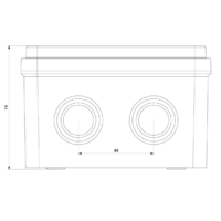 RAZVODNA KUTIJA OG 110x110x74mm ABS SIVA EP320305 Eraplast