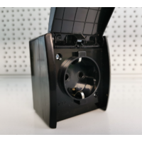 OG MONOFAZNA PRIKLJUCNICA ZA NA ZID 16A IP44 CRNA 501.03 Index