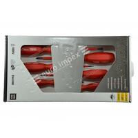 SET ODVIJACA 6 KOM. 400I CRVENI 1000V KUTIJA KRAFTGRIP