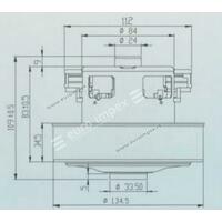 MOTOR ZA USISIVAE 1400W SA RUBOM VAC030UN fi=135mm h=112-115mm CG14