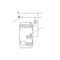 730101.2 Sklopka jednopolna 10AX 250V Signal BELA Nopal Lux Interio