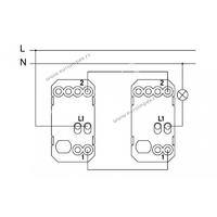 733101.2 Sklopka naizmenična 10AX 250V ~Signal BELA Nopal Lux Interio