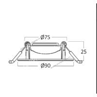LED ROZETNA 5W UGRADNA 4000K BELA OKRUGLA R005/40 BD02-00510